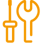 Icon mit Zange und Schraubenzieher